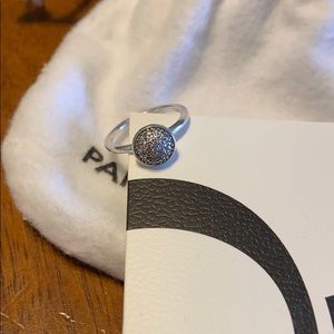 Retired Pandora Dazzling Droplet Ring size 5!